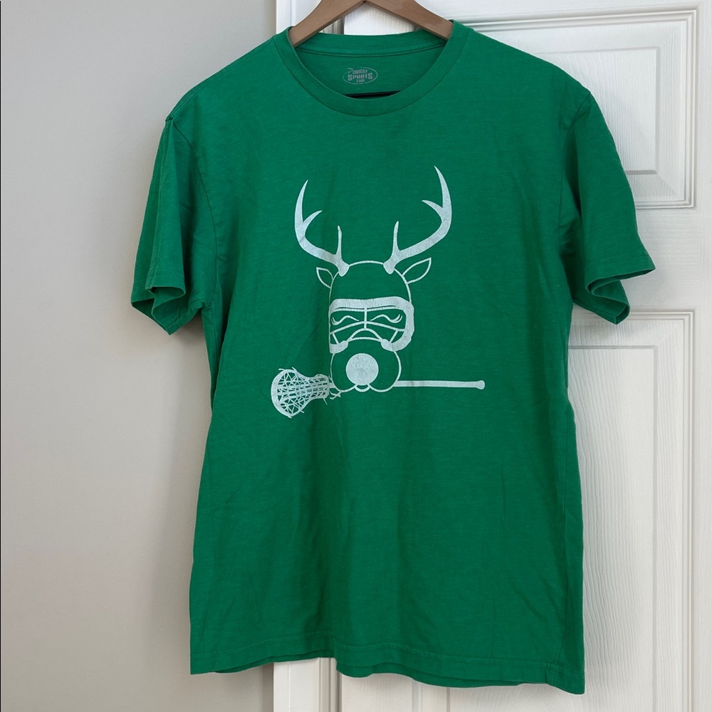 Chalktalk Sports lacrosse holiday t shirt 🥍🦌